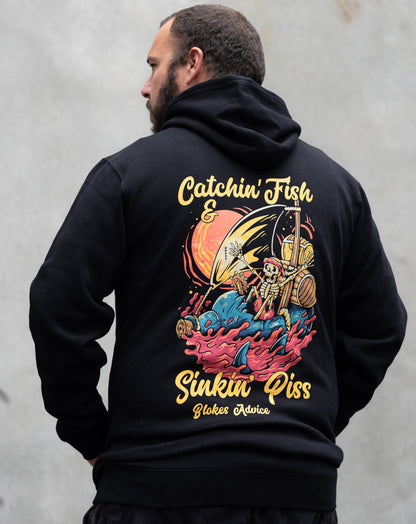 Catchin' Fish Hoodie - Black