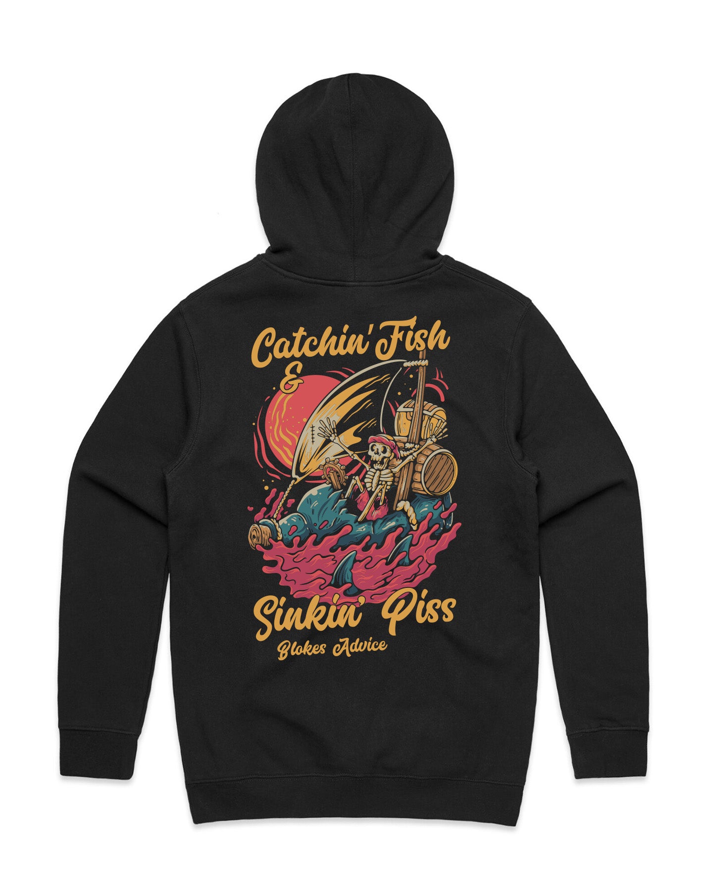 Catchin' Fish Hoodie - Black