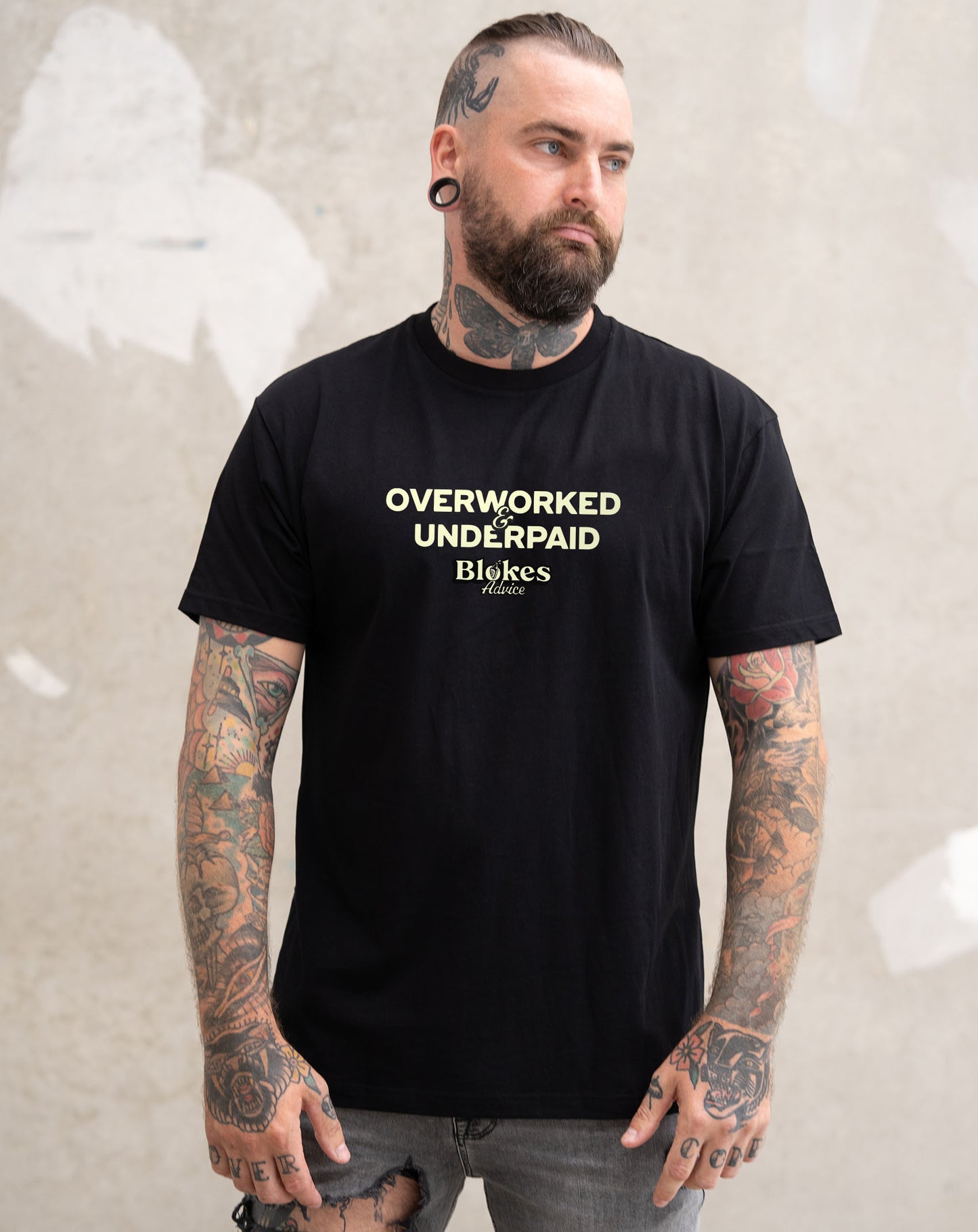 Overworked Tee - Black